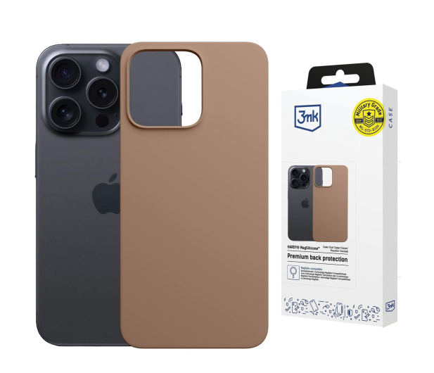 3mk Hardy MagSilicone Gold do iPhone 14 Pro Max - 1344453 - zdjęcie